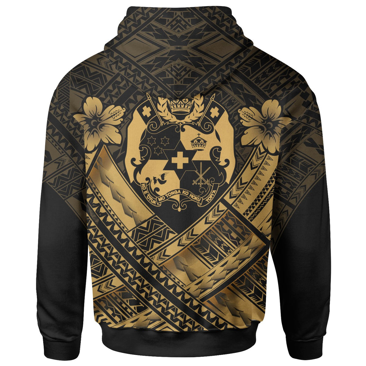 Tonga Polynesian Hoodie Tonga Gold Seal Camisole Hibiscus Style - Polynesian Pride
