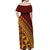 Hawaii Castle High School Tribal Pattern Off Shoulder Dress Ver01 - LT12 - Polynesian Pride