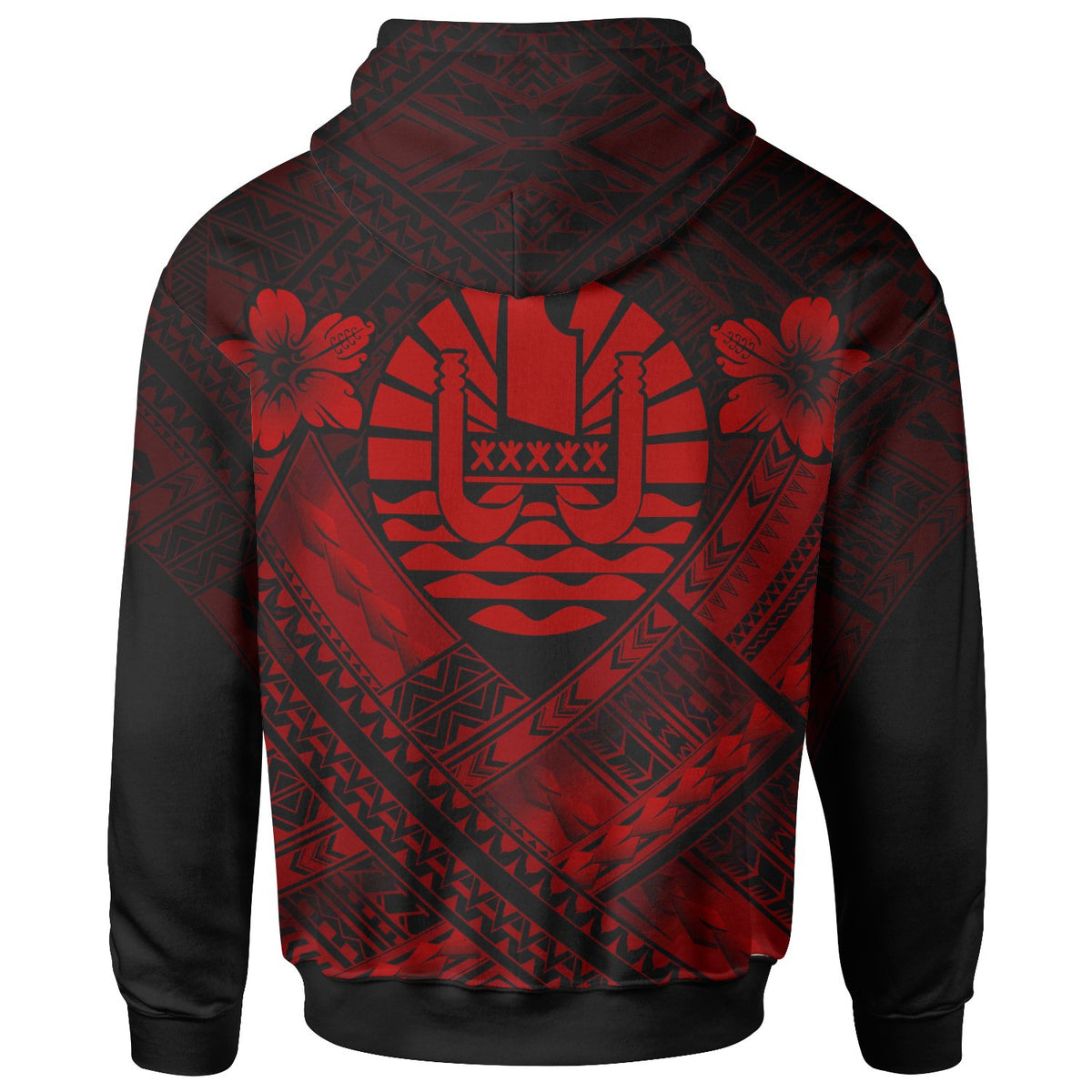 Tahiti Polynesian Hoodie Tahiti Red Seal Camisole Hibiscus Style - Polynesian Pride