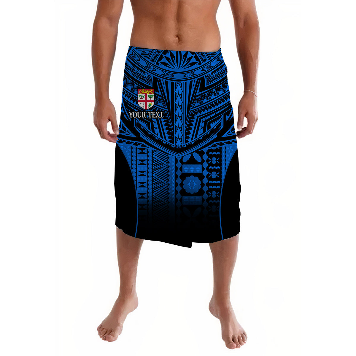 Custom Fiji Faithful Lavalava Version Blue LT13 Blue - Polynesian Pride