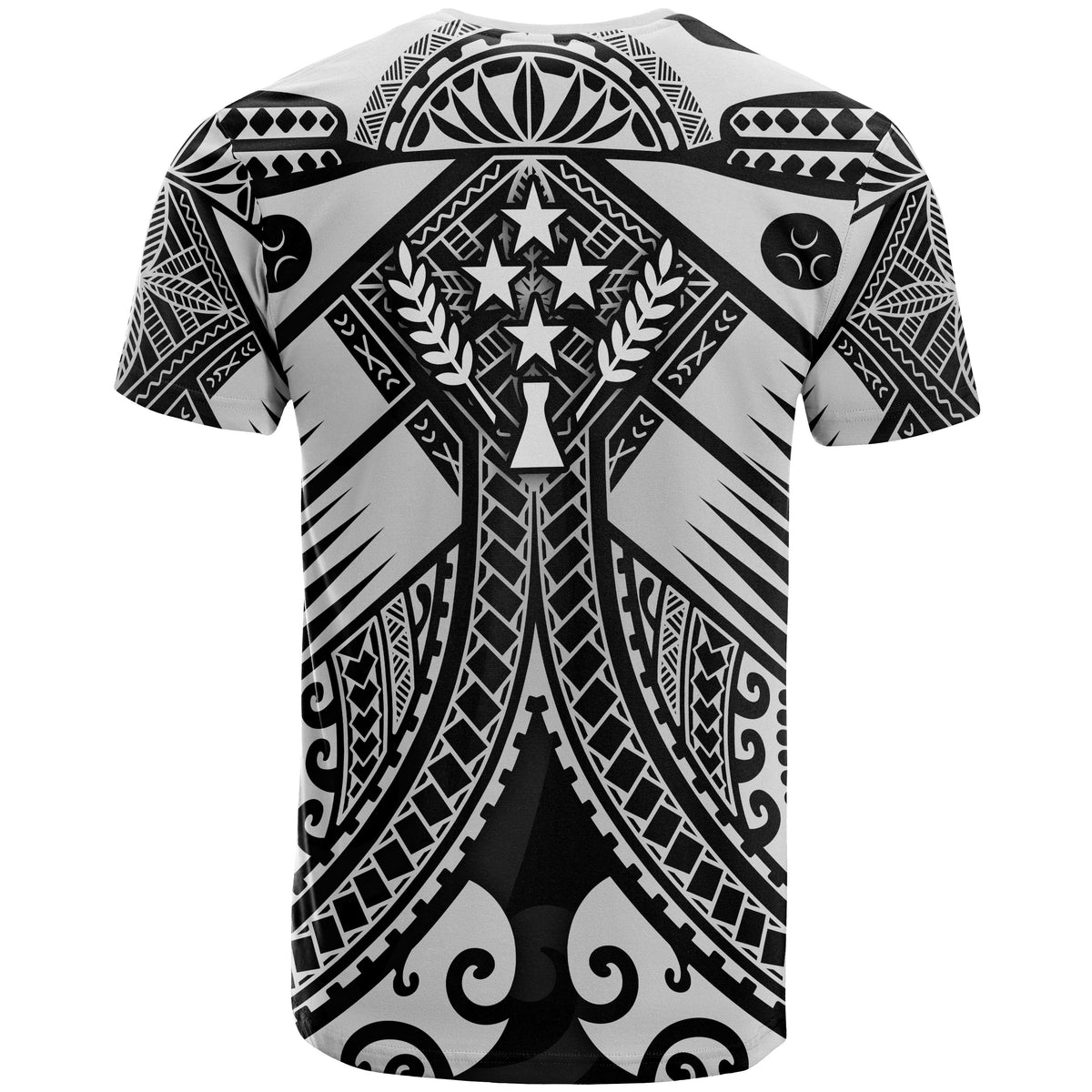 Kosrae T Shirts White Seal with Polynesian Tattoo - Polynesian Pride