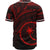 Chuuk State Baseball Shirt - Red Color Cross Style - Polynesian Pride