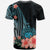 Samoa T Shirt Turquoise Polynesian Hibiscus Pattern Style - Polynesian Pride