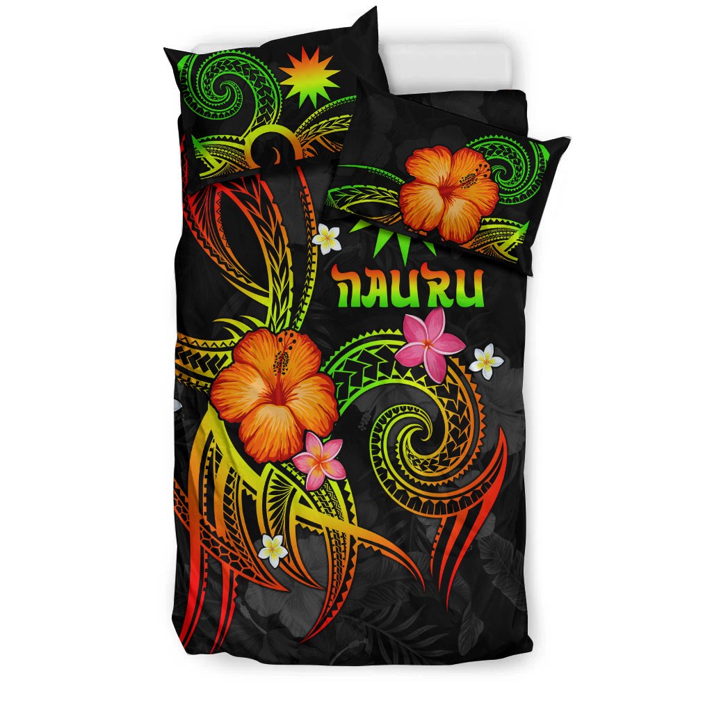 Nauru Polynesian Bedding Set - Legend of Nauru (Reggae) - Polynesian Pride