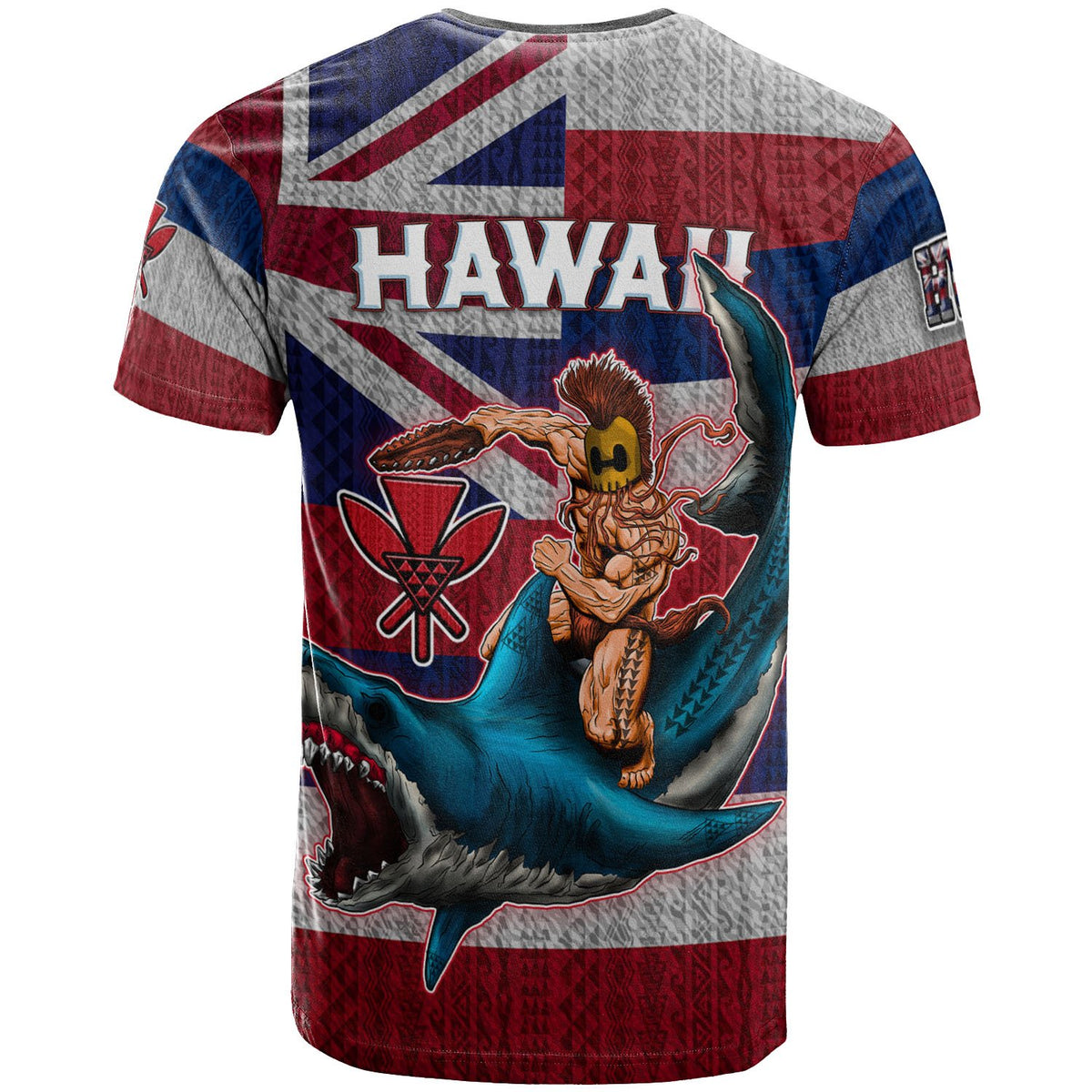 Hawaii Polynesian T Shirt Hawaiian Warrior - Polynesian Pride
