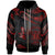 Niue Polynesian Zip Hoodie Polynesian Tattoo Red Version Unisex Red - Polynesian Pride