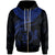 Niue Polynesian Zip up Hoodie Niue Waves (Blue) Unisex Blue - Polynesian Pride