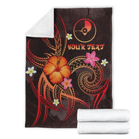 YAP Polynesian Personalised Premium Blanket - Legend of YAP (Red) - Polynesian Pride