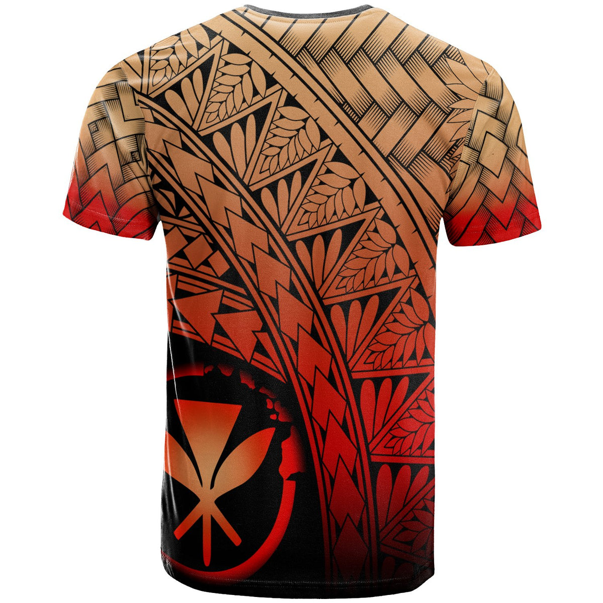 Hawaii Polynesian T Shirt Plumeria Tattoo Tribal - Polynesian Pride