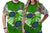 Custom American Samoa Couple Turtles T Shirt Polynesian Valentine HUSBand and WIFE Tie Dye Green LT13 - Polynesian Pride