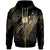 Nauru Polynesian Zip Hoodie Legend Gold Version Unisex Black - Polynesian Pride