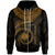 Marshall Islands Polynesian Zip up Hoodie Marshall Islands Waves (Golden) Unisex Golden - Polynesian Pride