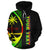 Guam Polynesian Custom Hoodie Reggae Line - Polynesian Pride