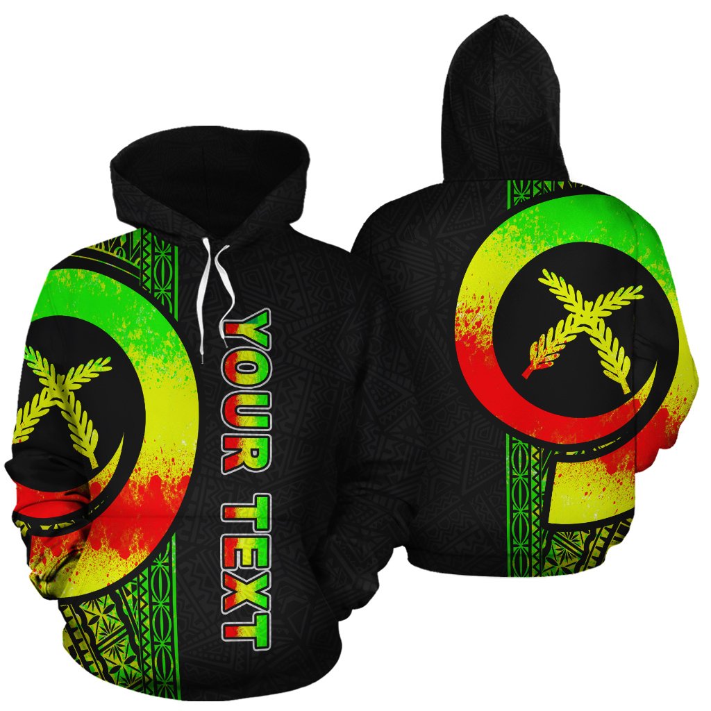 Vanuatu Polynesian Custom Hoodie Reggae Line Unisex Reggae - Polynesian Pride