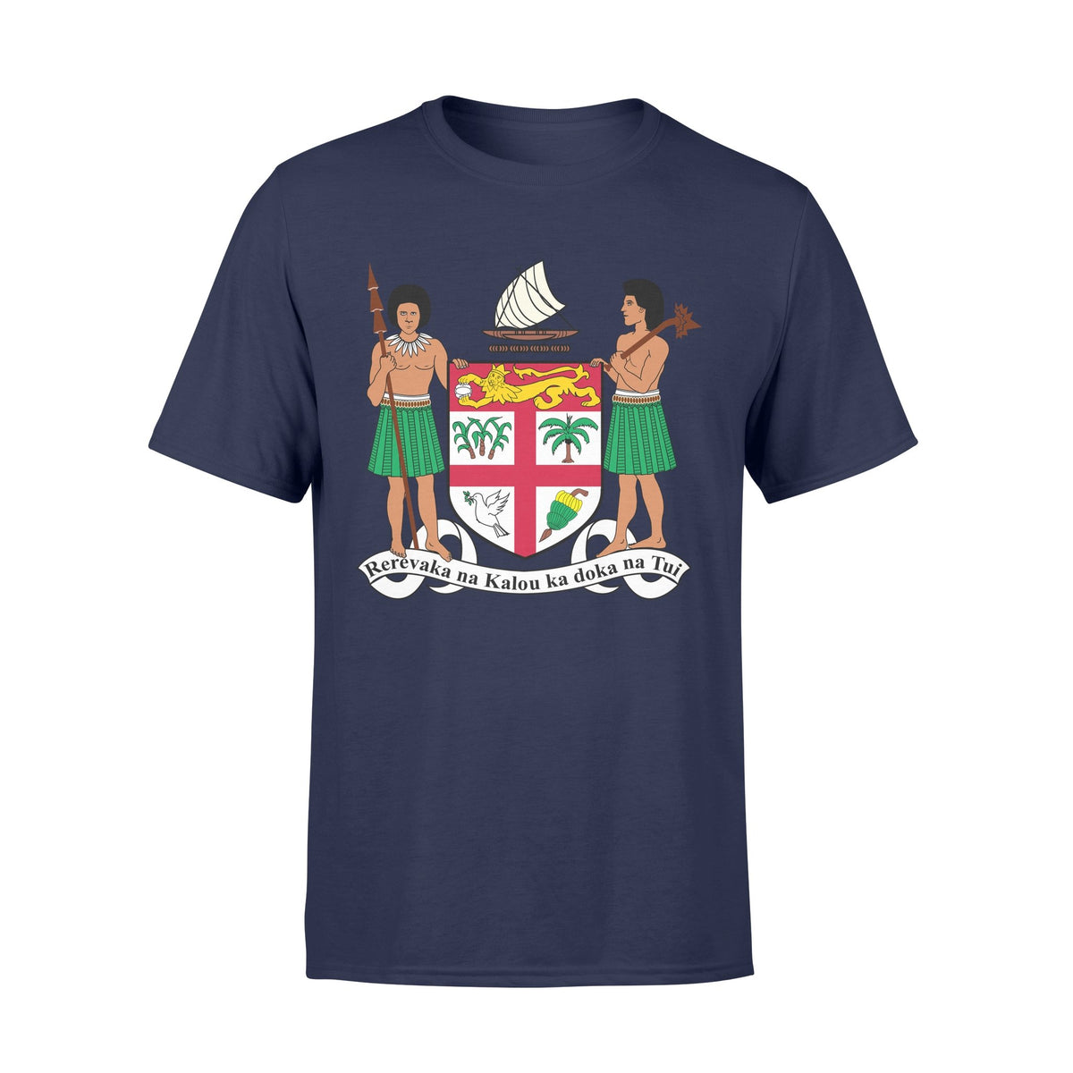 Fiji T Shirt Fijian Coat of Arm - Polynesian Pride