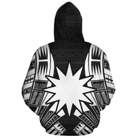 Nauru Polynesian Custom Hoodie Black Tattoo - Polynesian Pride