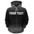 Fiji Polynesian Tapa Custom Zip up Hoodie White Frog - Polynesian Pride