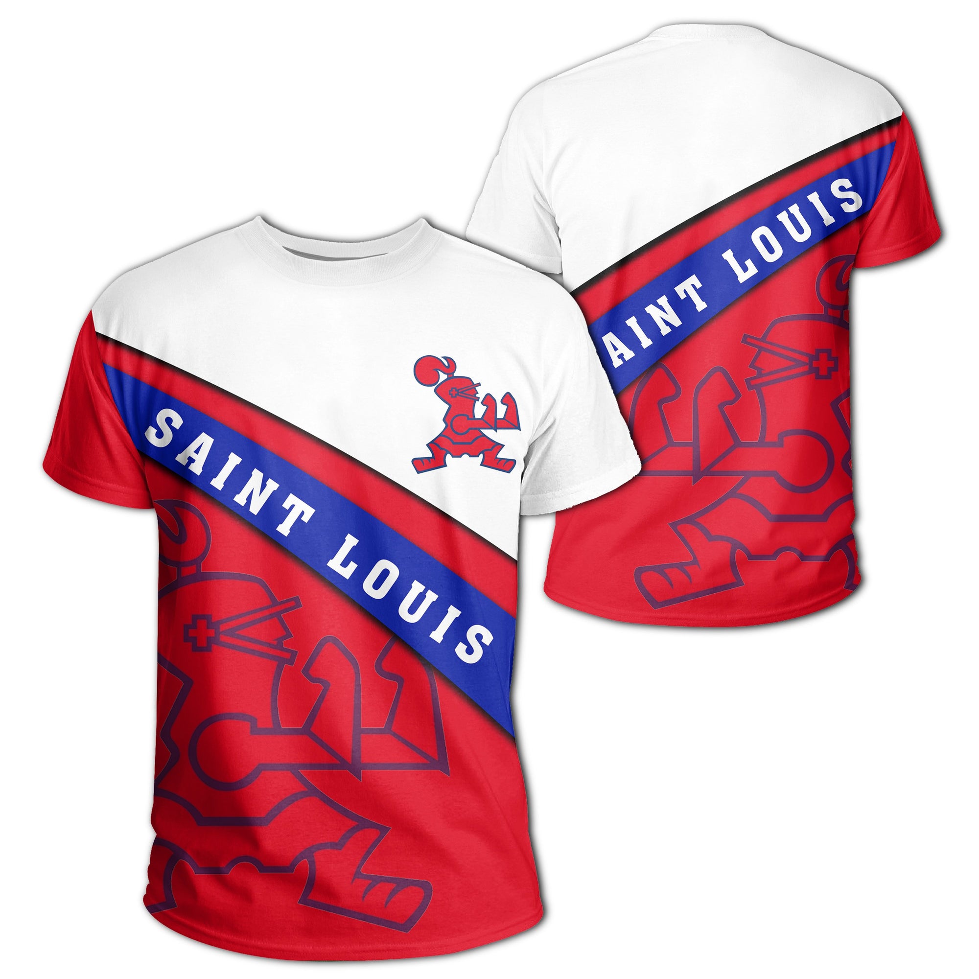 Hawaii Saint Louis Football T Shirt Unisex Red - Polynesian Pride