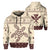 Hawaii Christmas Turtle Pattern Hoodie Keep Style Unisex Beige - Polynesian Pride