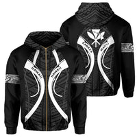Polynesian Kanaka Maoli Hawaii Zip Hoodie Mix Style Unisex Art - Polynesian Pride