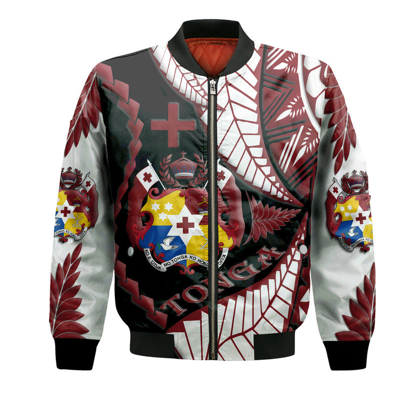 Tonga Emancipation Day Bomber Jacket Kupesi Pattern No.3 LT9 Unisex - Polynesian Pride