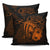 Hawaii Hibiscus Pillow Covers - Harold Turtle - Orange - Polynesian Pride