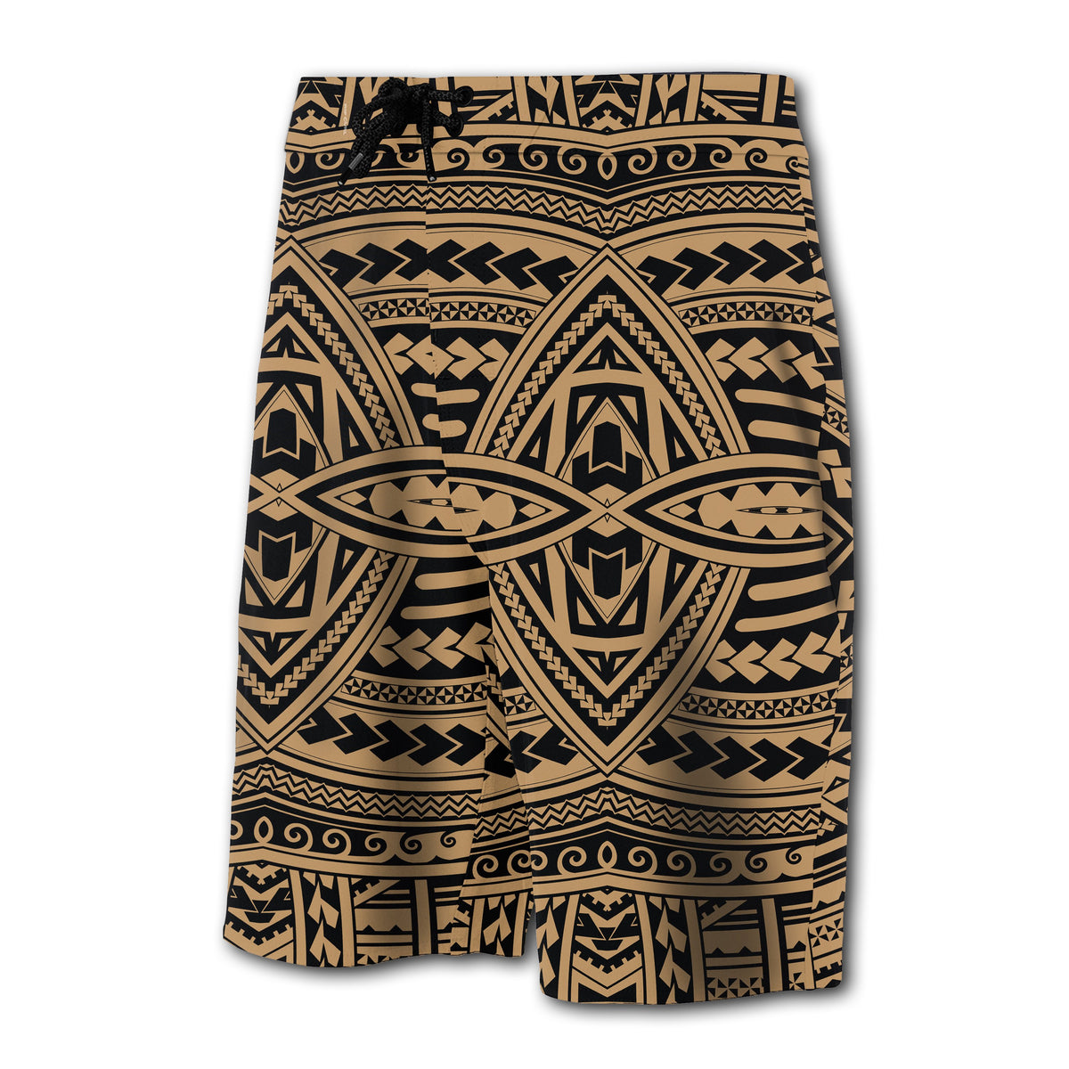 Hawaii Polynesian Seamless Board Shorts Gold - Polynesian Pride