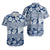 Polynesian Shirt - Hibiscus Tropical Leaves Pattern - Polynesian Pride