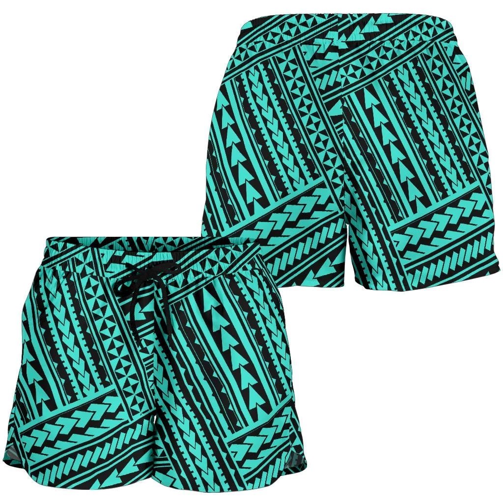 Polynesian Nation Turquoise Women's Short Women Turquoise - Polynesian Pride