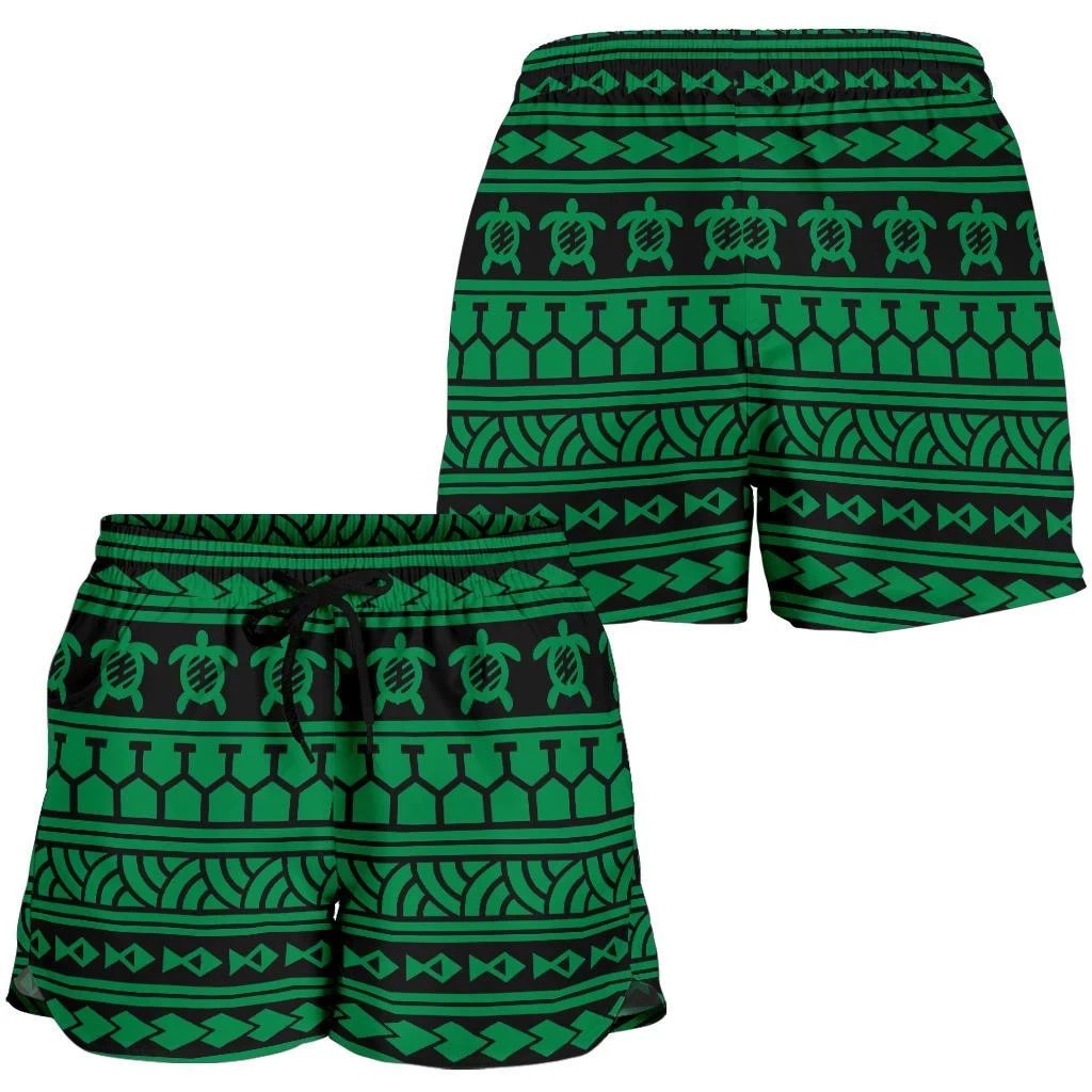 Polynesian Tattoo tribal Green Women's Short Women Green - Polynesian Pride