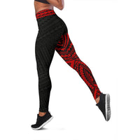 Polynesian Rising 10th Leggings (Red) A16 - Polynesian Pride