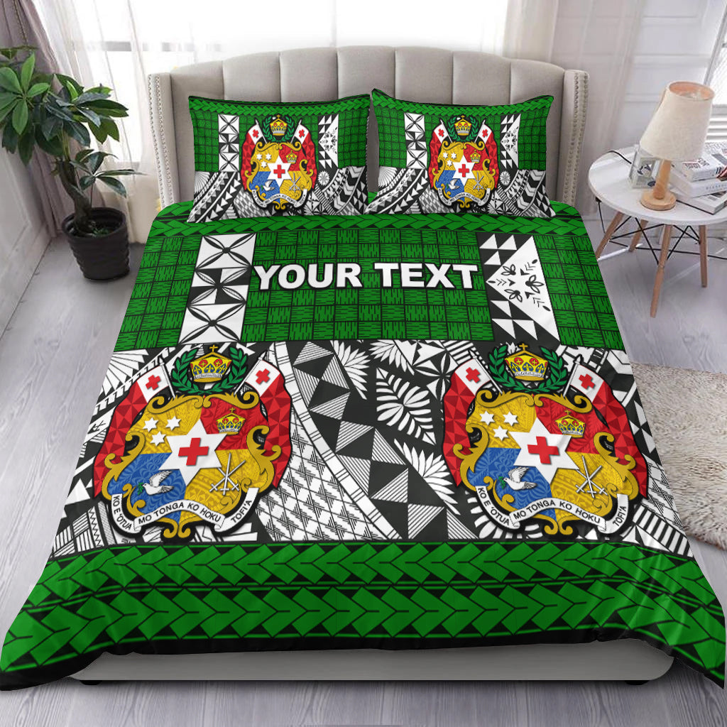 (Custom Personalised) Tonga Bedding Set Be Unique Version 05 Green LT13 Green - Polynesian Pride