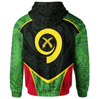 Vanuatu Polynesian Hoodie Flag Sport Style - Polynesian Pride