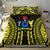 (Custom Personalised) Cook Islands Bedding Set Polynesian Cultural The Best For You Yellow LT13 - Polynesian Pride