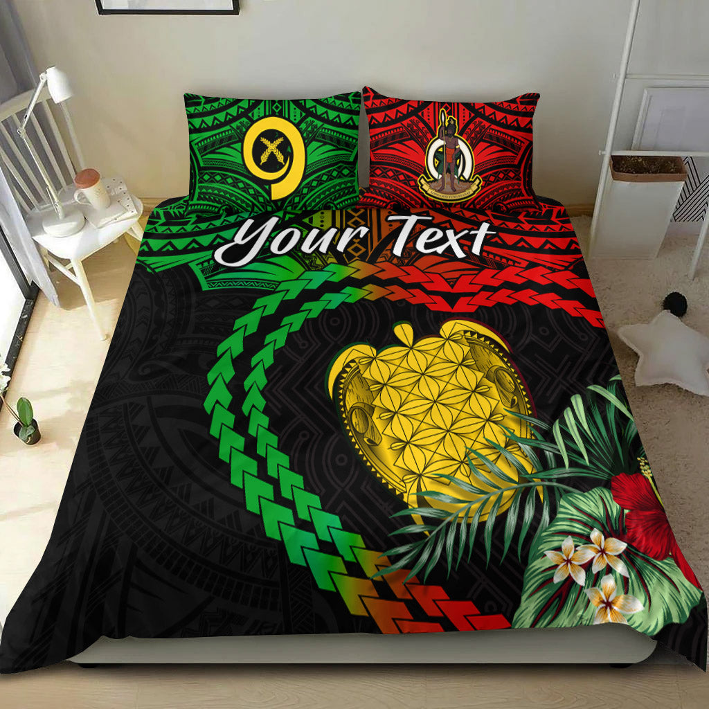 (Custom Personalised) Vanuatu Heart Polynesian Bedding Set Turtle Sand Drawings LT13 - Polynesian Pride