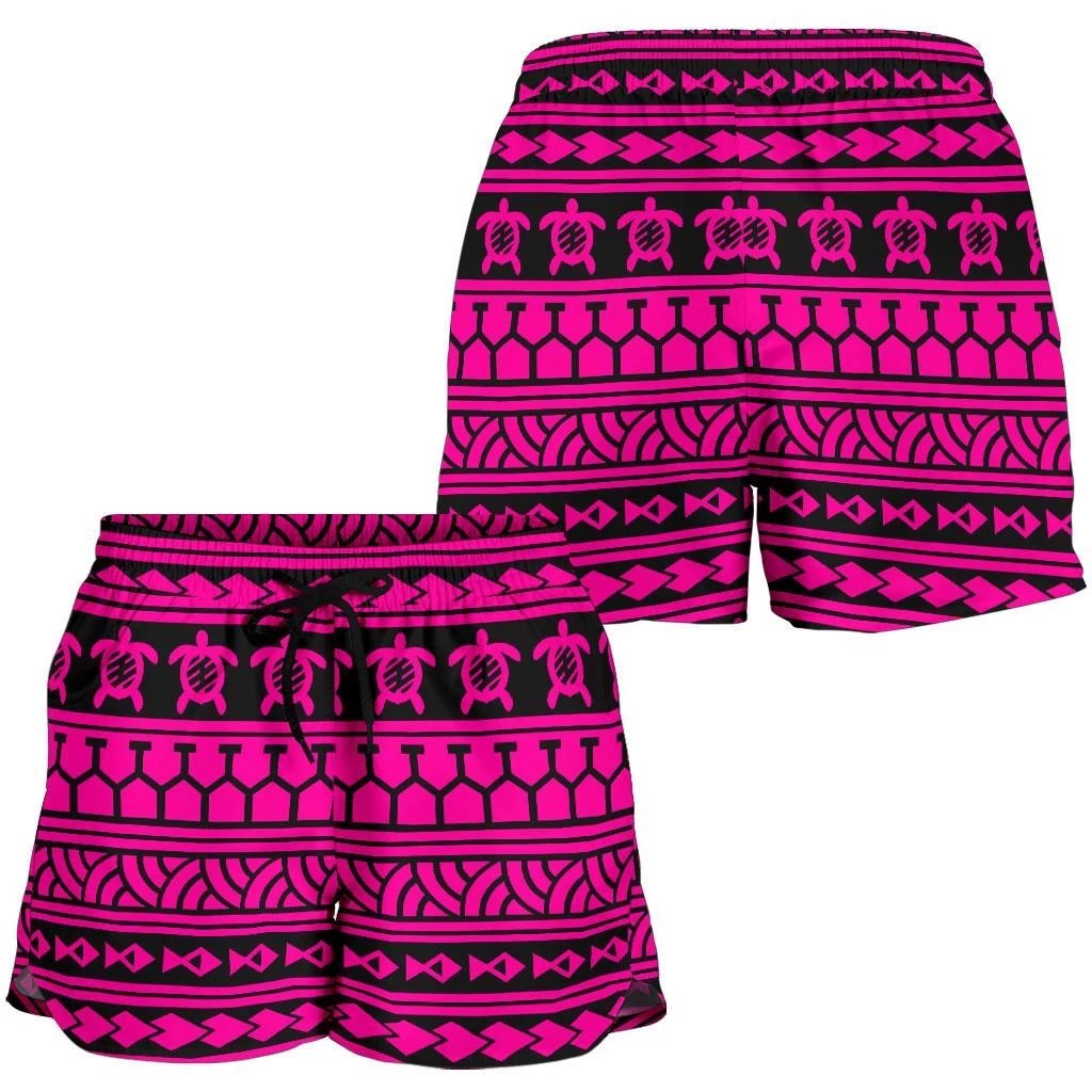 Polynesian Tattoo Tribal Pink Women's Short Women Pink - Polynesian Pride