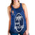 Fiji Rugby Women Racerback Tank Flying Fijians Blue Tapa Pattern LT13 - Polynesian Pride