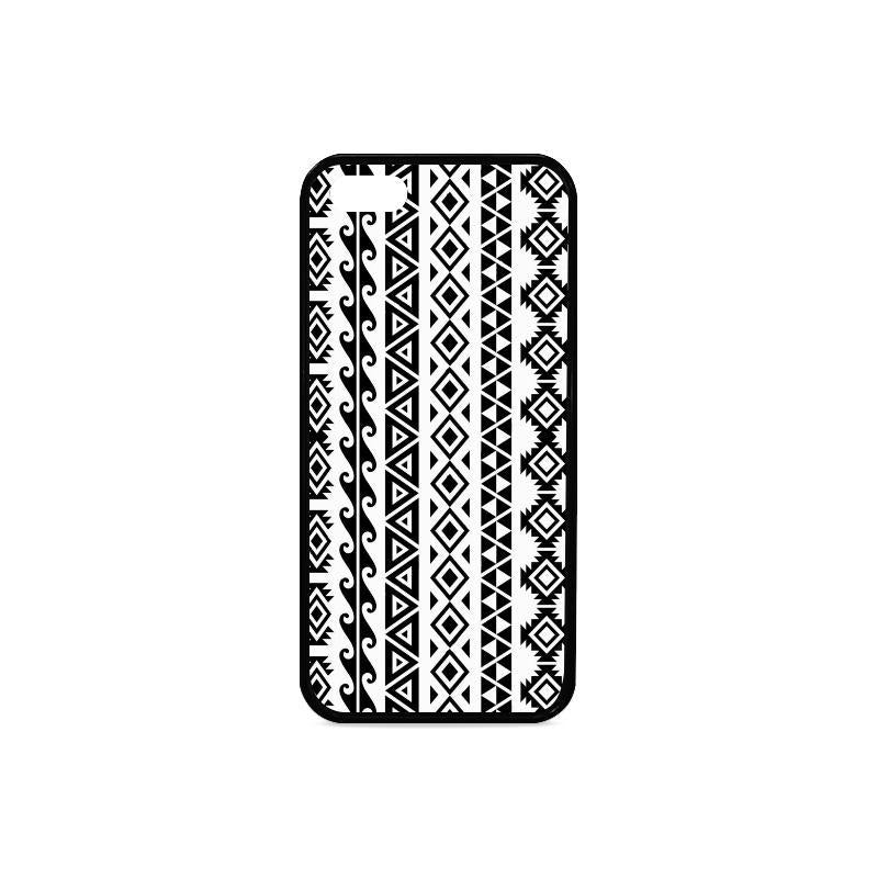 Polynesian 13 Rubber Phone Case One Size iPhone 5/5s Black - White - Polynesian Pride