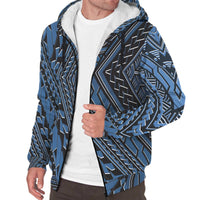 Polynesian Patterns Sherpa Hoodie 08 White - Polynesian Pride