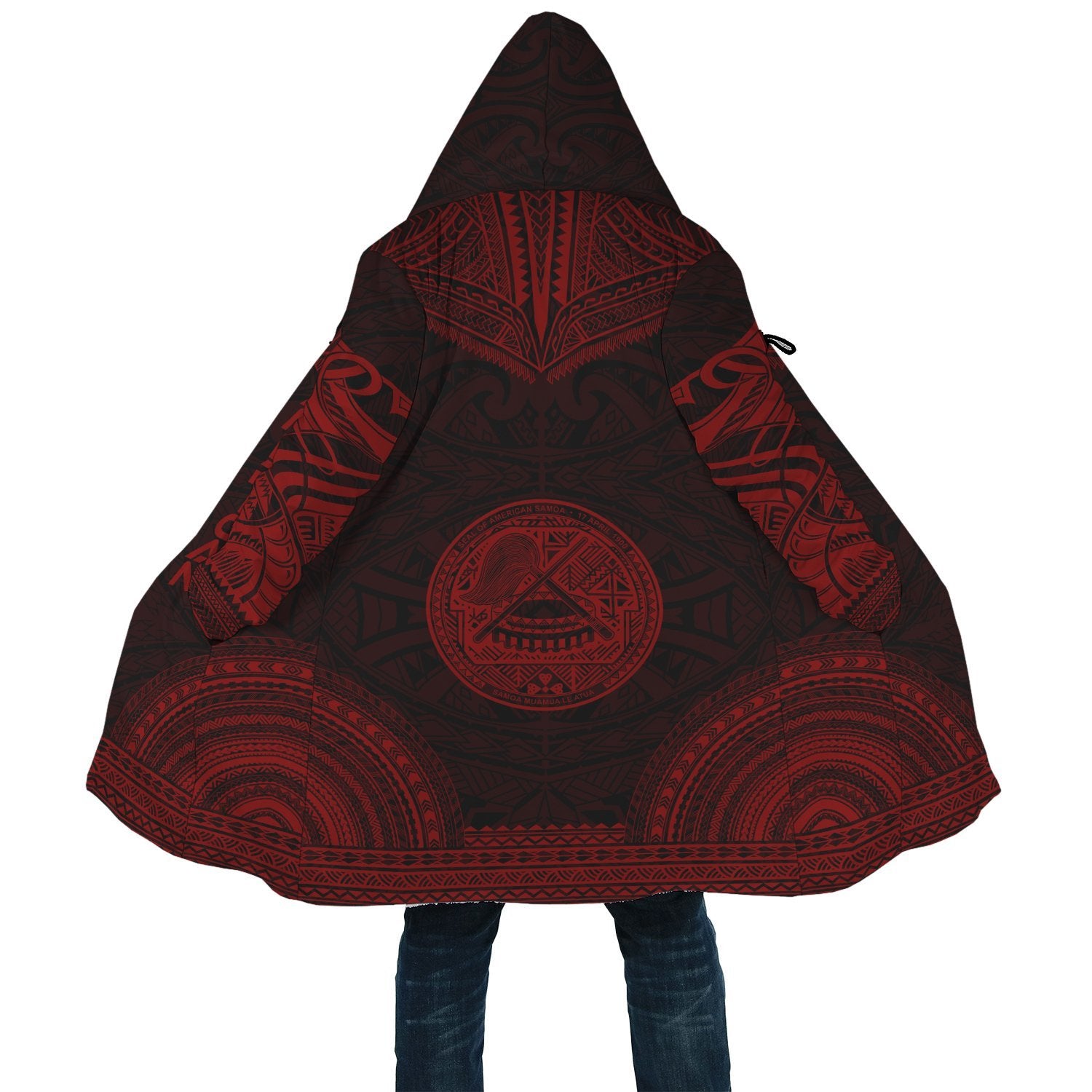 American Samoa Polynesian Chief Cloak - Red Version - Polynesian Pride