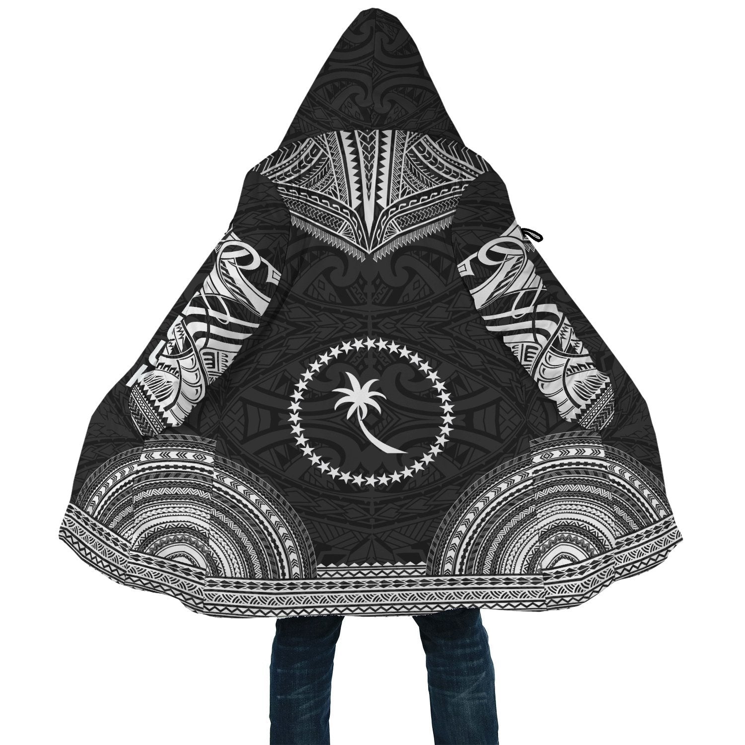 Chuuk Polynesian Chief Cloak - Black Version - Polynesian Pride