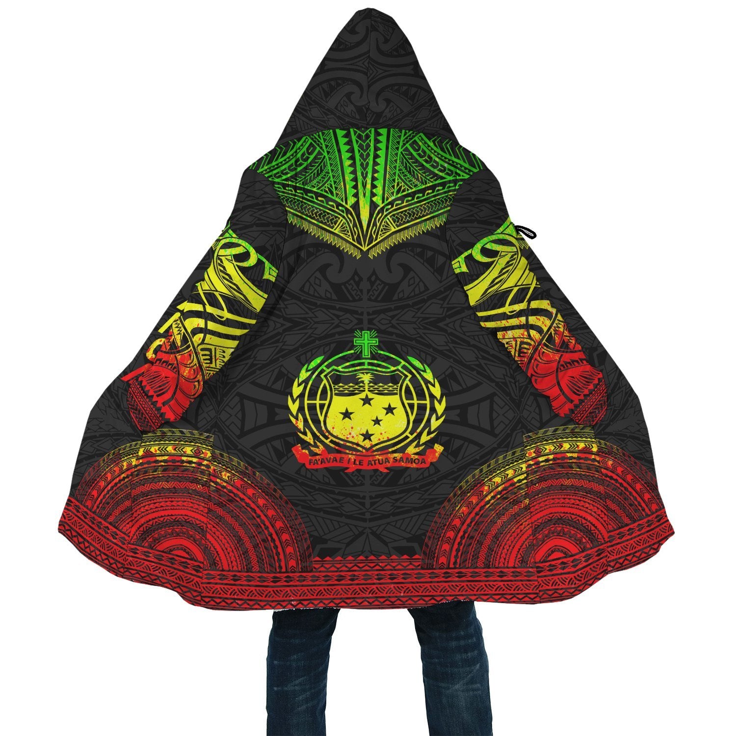 Samoa Polynesian Chief Cloak - Reggae Version - Polynesian Pride