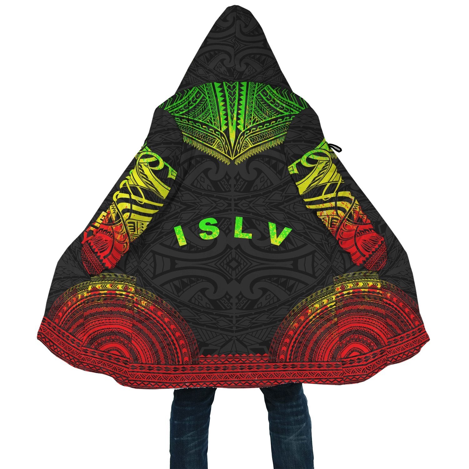 Society Islands Polynesian Chief Cloak - Reggae Version - Polynesian Pride