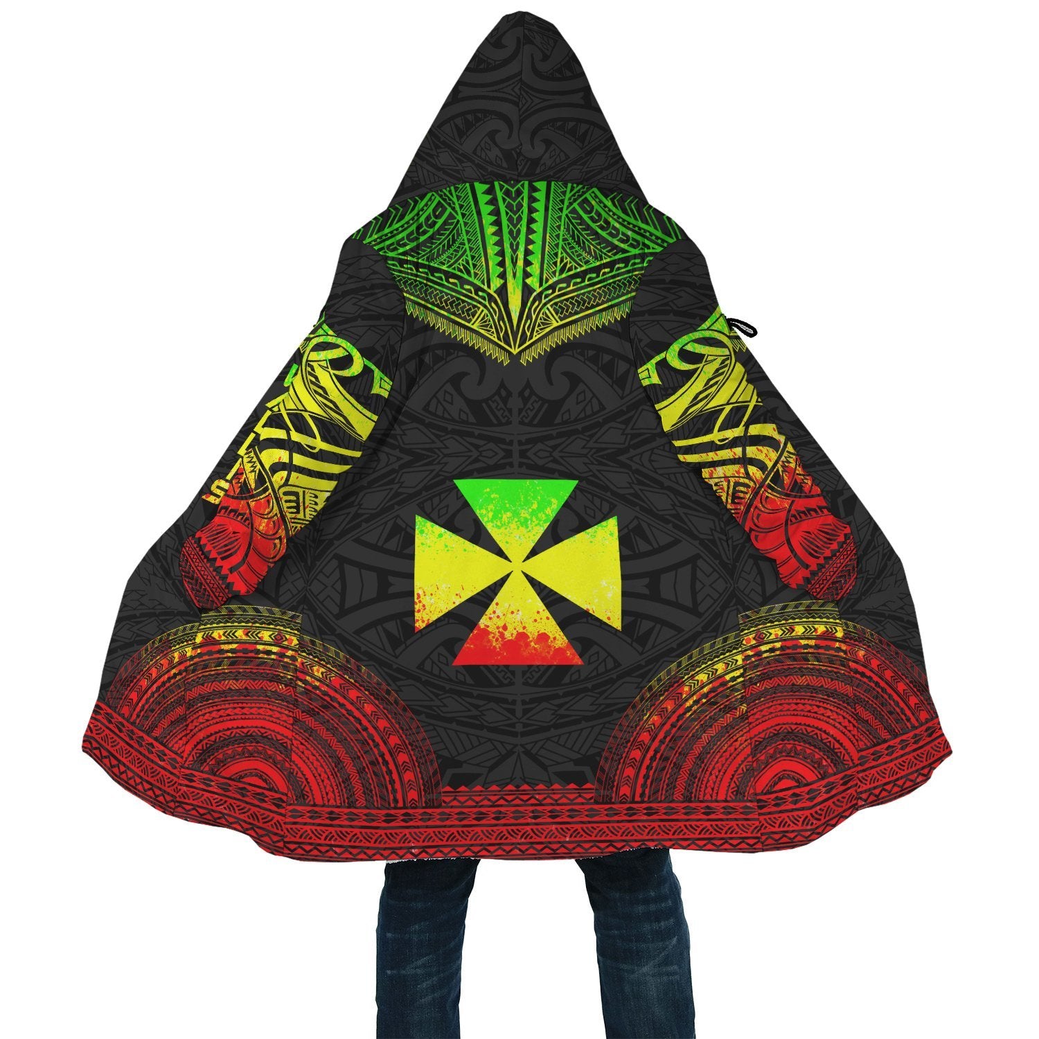 Wallis and Futuna Polynesian Chief Cloak - Reggae Version - Polynesian Pride