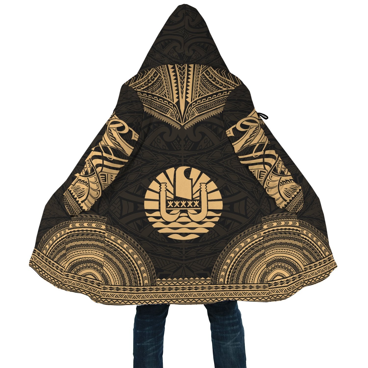 Tahiti Polynesian Chief Cloak - Gold Version - Polynesian Pride