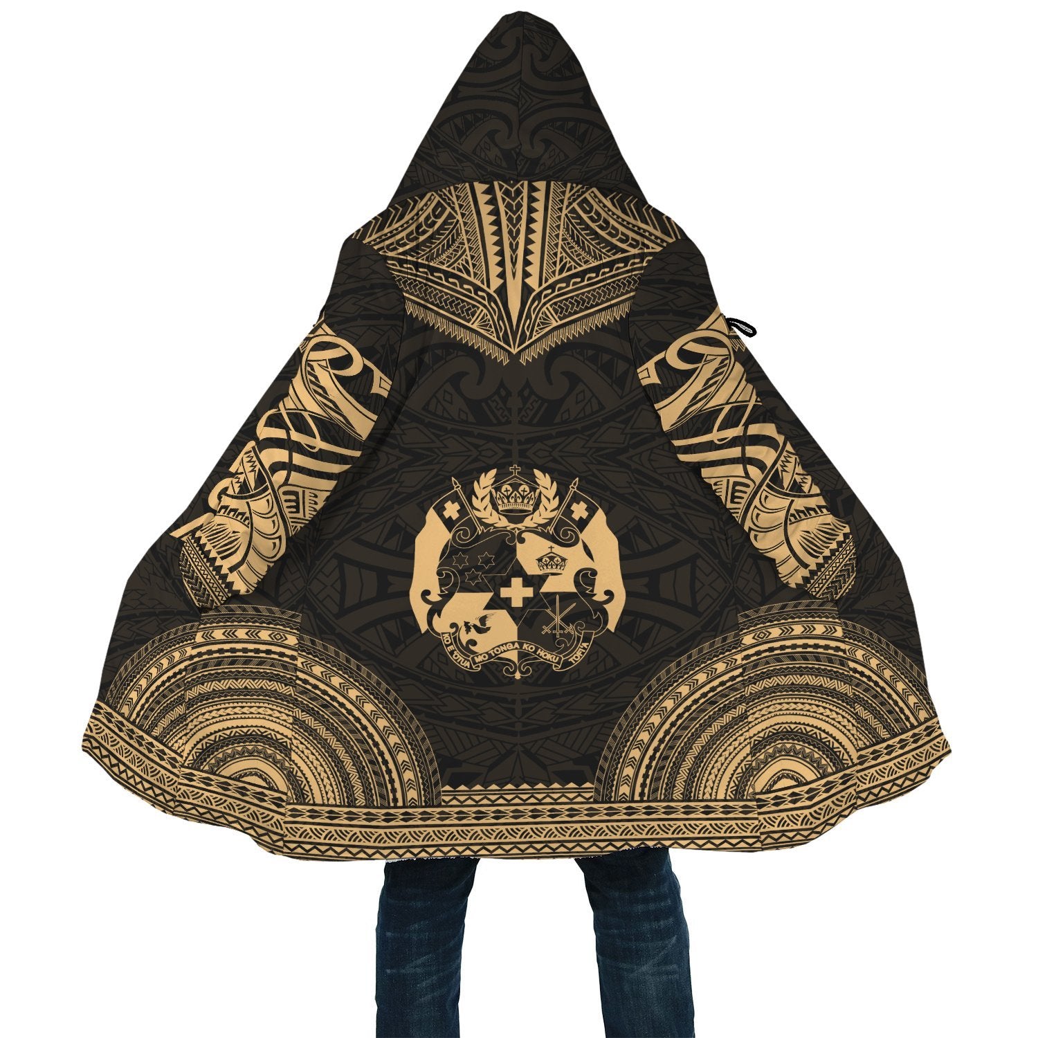 Tonga Polynesian Chief Cloak - Gold Version - Polynesian Pride