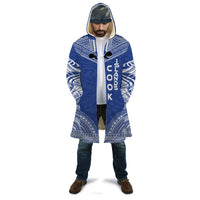 Cook Islands Flag Polynesian Chief Cloak Unisex Blue - Polynesian Pride
