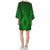 Micronesia Pattern Bell Sleeve Dress - Green Versison - Polynesian Pride