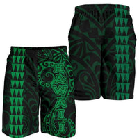 Hawaiian Tribal Green Men's Shorts Green - Polynesian Pride