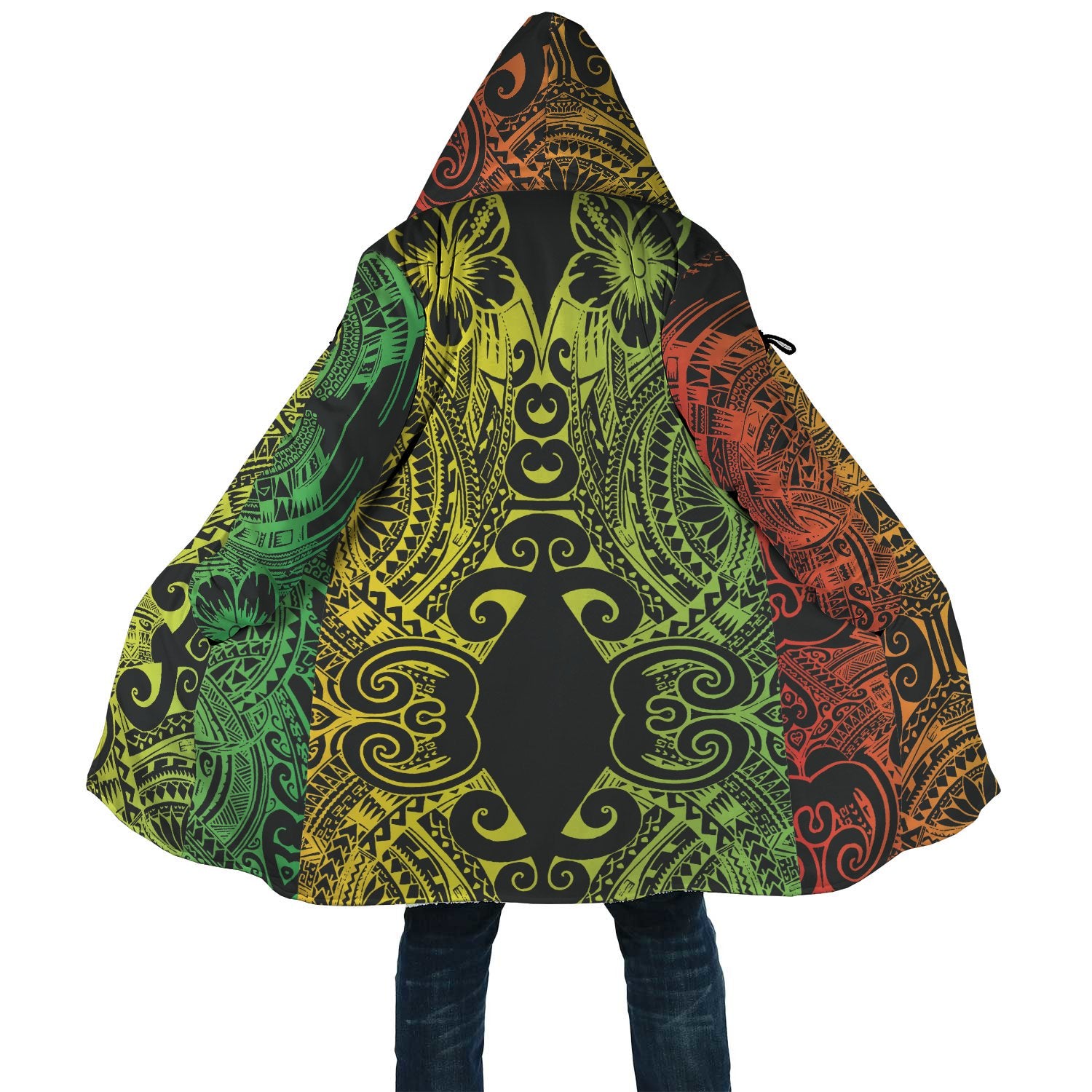 Polynesian All Over Print Cloak 40 Unisex Reggae - Polynesian Pride